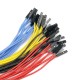 RJXHOBBY 50pcs Female Male silicone DuPont wire 26AWG soft silicone DuPont wire 2.54 soft 1pin Connector