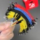 RJXHOBBY 50pcs Female Male silicone DuPont wire 26AWG soft silicone DuPont wire 2.54 soft 1pin Connector