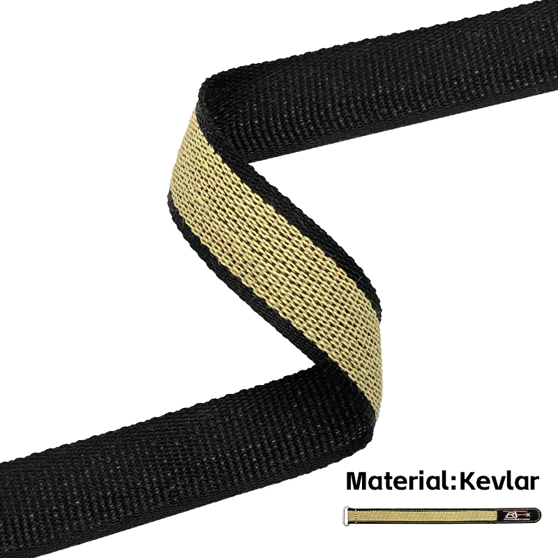 RJXHOBBY 2pcs Zinc Alloy Seamless Buckle Kevlar Battery Strap(Width: 20mm Length: 200 -1000mm ）
