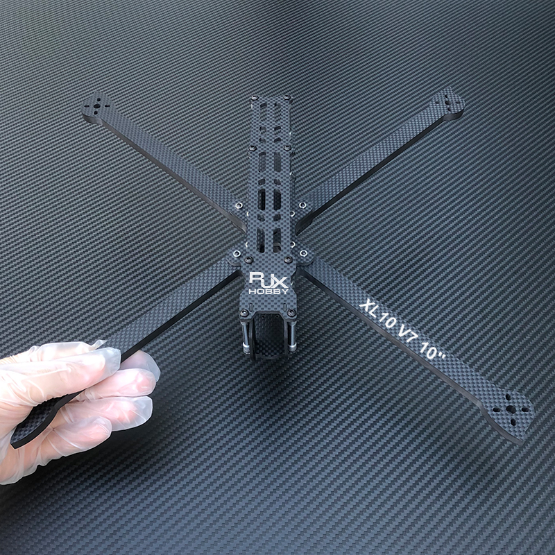 RJX XL10 V7 10inch 420mm Carbon Fiber Plain matte Frame Kit for RC FPV Racing Drone