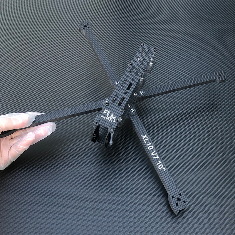 RJX XL10 V7 10inch 420mm Carbon Fiber Plain matte Frame Kit for RC FPV Racing Drone