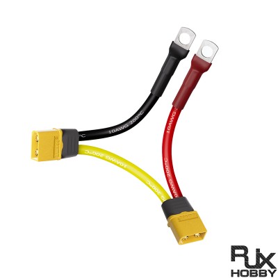 RJXHOBBY 1pcs XT60 Male/Female to 6.2mm copper nose with 10AWG Cable Mount Connector Plug 