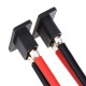 RJXHOBBY 1pcs XT90E-M Male to 6.2mm copper nose with 8AWG / 10AWG Cable Mount Connector Plug for RC Drone