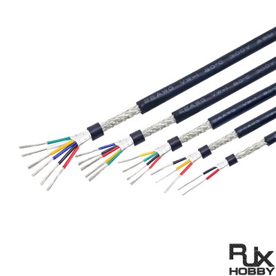 RJX 10meters UL2464  22 24 26AWG 2 3 4 5 6 8 tin coated cu round Shielded Wire