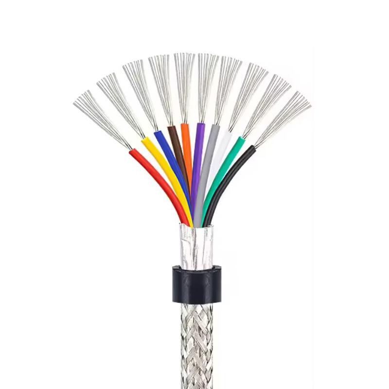 RJX 10meters UL2464  22 24 26AWG 2 3 4 5 6 8 tin coated cu round Shielded Wire