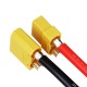 RJXHOBBY 1pcs XT90 Male/Female/ Female Anti Spark to 6.2mm copper nose with 8AWG Cable Mount Connector Plug