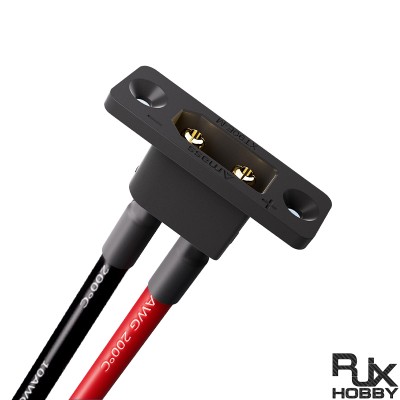 RJXHOBBY 1pcs XT90E Male Connector With 8AWG/10AWG Cable For RC Models Drone