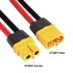 RJX 1pcs XT60 Male/Female To AM-1015E Male/Female T Plug 12awg 10cm Silicone Wire Connector Adapter