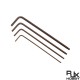 RJX 4pcs L Shaped Hex Key Wrench 1.5 2.0 2.5 3.0mm Hexagon Ball Head Screwdriver Ball Head  Wrench Tools
