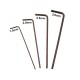 RJX 4pcs L Shaped Hex Key Wrench 1.5 2.0 2.5 3.0mm Hexagon Ball Head Screwdriver Ball Head  Wrench Tools
