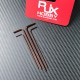 RJX 4pcs L Shaped Hex Key Wrench 1.5 2.0 2.5 3.0mm Hexagon Ball Head Screwdriver Ball Head  Wrench Tools