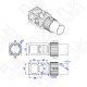 RJX 1pcs 50mm Quick Release Folding Arm Pipe Clamp for Plant Agriculture UAV Drone