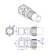RJX 1pcs 50mm AS150U Quick Release Plug Connector Folding Arm Pipe Clamp for Plant Agriculture UAV Drone