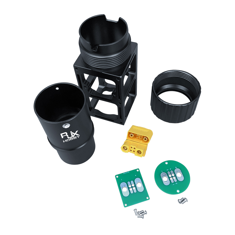 RJX 1pcs 50mm AS120 Quick ReleasePlug Connector Folding Arm Pipe Clamp for Plant Agriculture UAV Drone