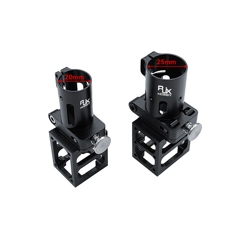 RJX 1pcs 20mm 25mm Aluminum alloy folding side arm pipe joint for plant protection uav RC helicopter spareparts