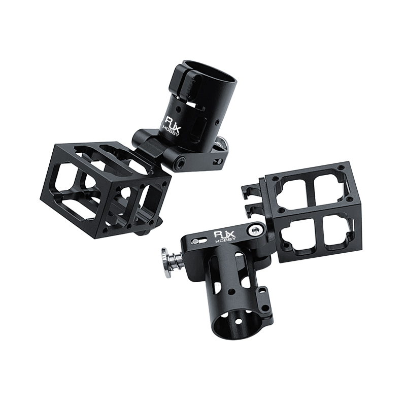RJX 1pcs 20mm 25mm Aluminum alloy folding side arm pipe joint for plant protection uav RC helicopter spareparts