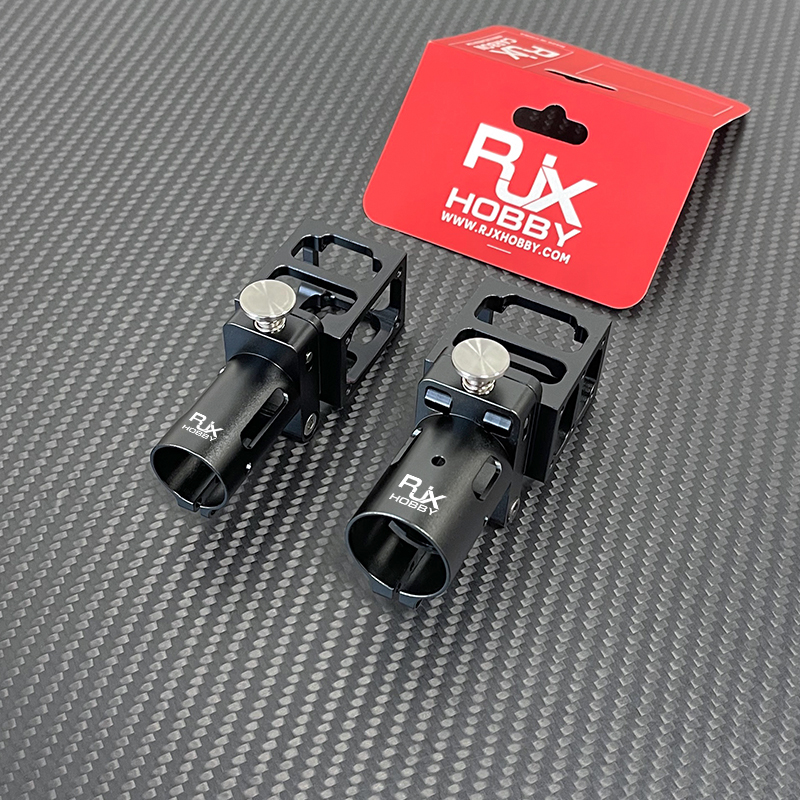 RJX 1pcs 20mm 25mm Aluminum alloy folding side arm pipe joint for plant protection uav RC helicopter spareparts