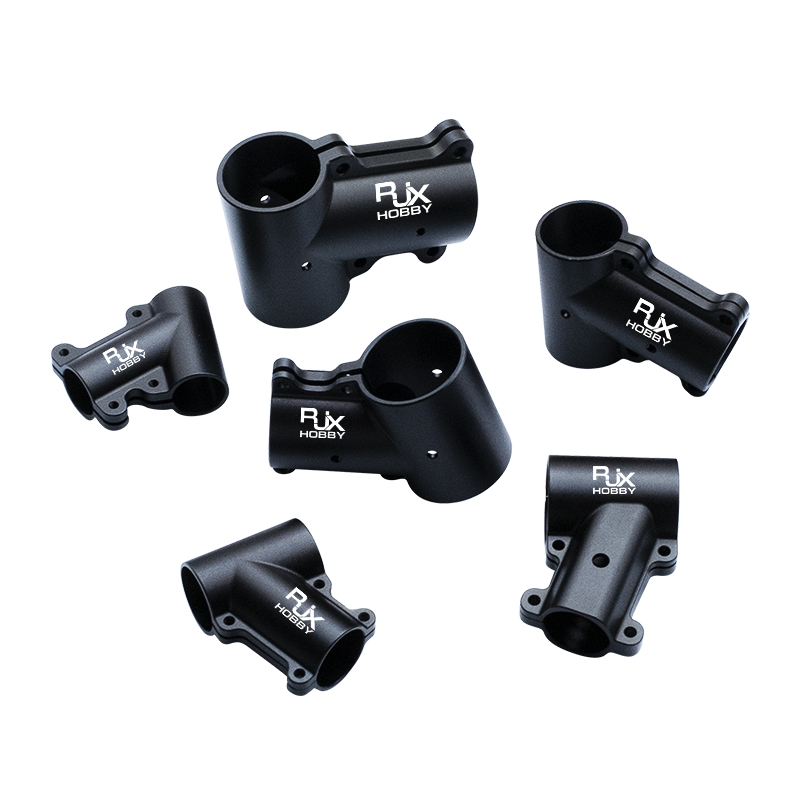 RJX 1pcs 16mm / 20mm / 20 to 25mm / 20 to 30mm /25mm / 25 to 30mm / 30mm / 40mm Tee Joint Landing Gear Connector for RC Plant UAV Drone