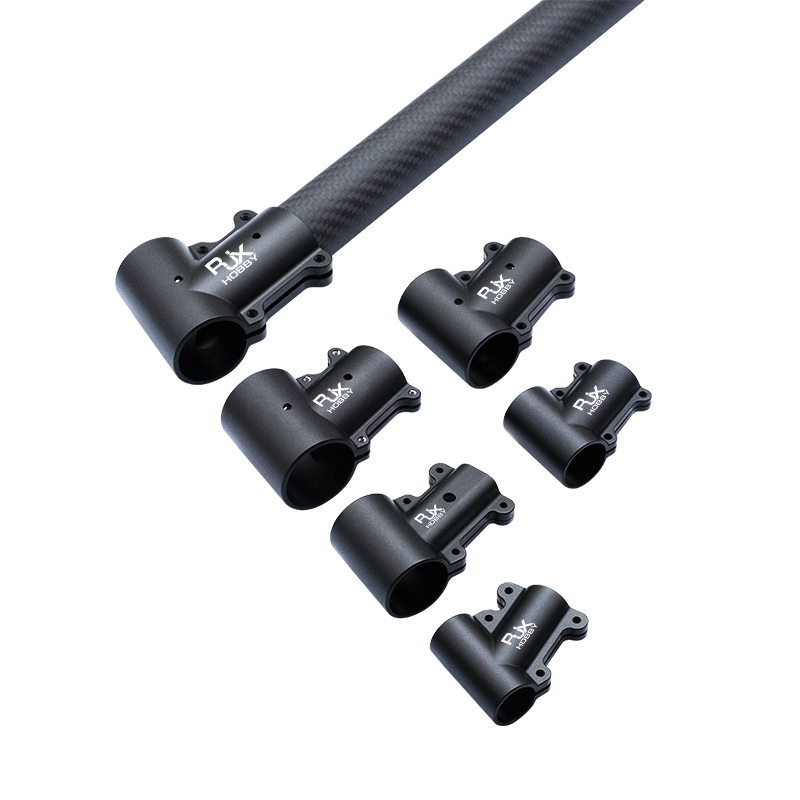 RJX 1pcs 16mm / 20mm / 20 to 25mm / 20 to 30mm /25mm / 25 to 30mm / 30mm / 40mm Tee Joint Landing Gear Connector for RC Plant UAV Drone