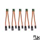 RJX 5pcs Universal Servo Inverter Signal 4-6V 2A Steering Gear Reverser Low Voltage For RC Servo Airplane V-tail