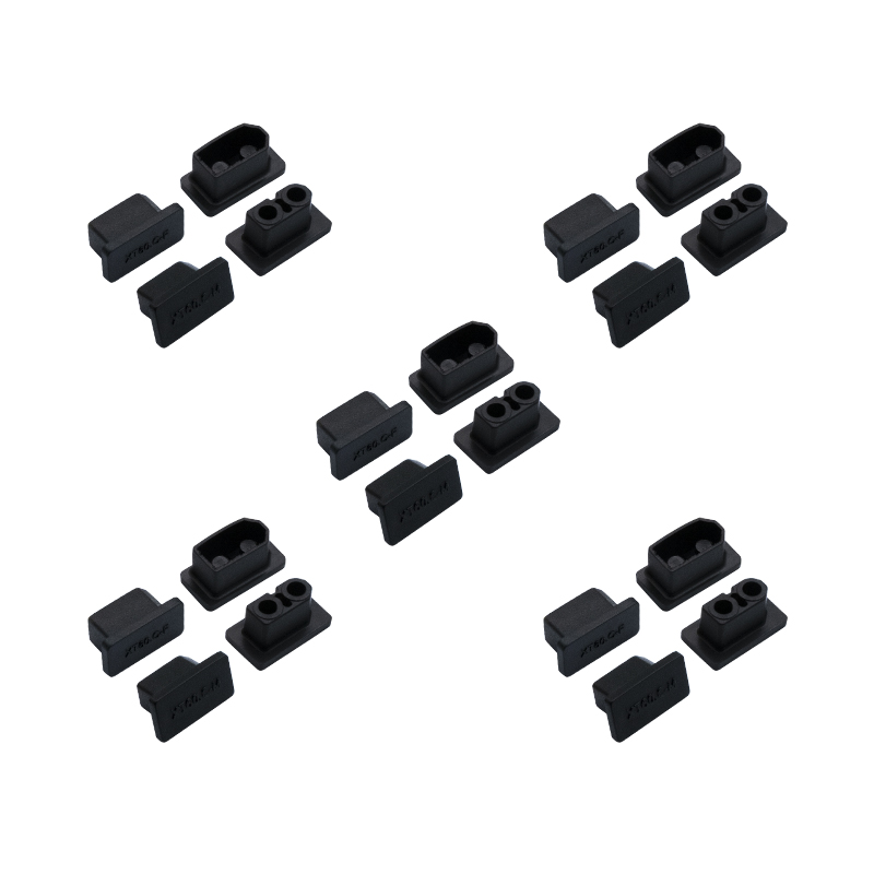 RJX 5Pairs XT60 XT60H XT60W XT60U Male Female Plug Dust Cap PVC Protective Cover Anti-Dirt Cap Protector Shell 