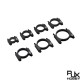 RJX 1pcs 12 16 18 20 22 25 30mm Alloy Tube Clamp Fixture Clip Pipe Bracket for UAV Drone Spare Parts