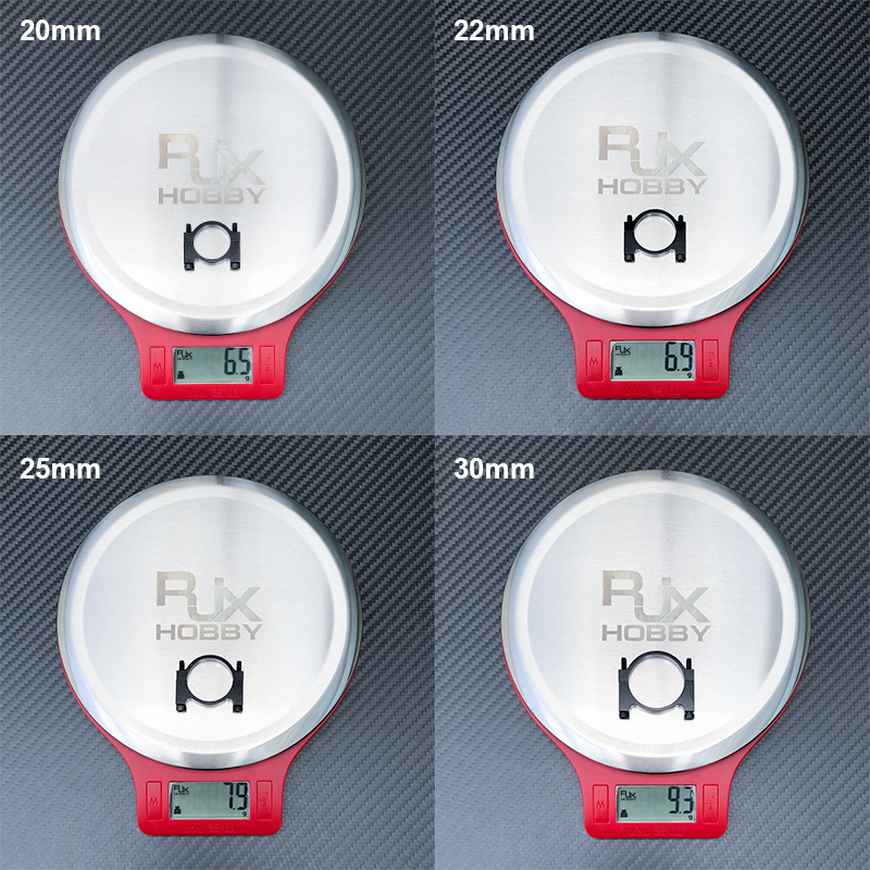 RJX 1pcs 12 16 18 20 22 25 30mm Alloy Tube Clamp Fixture Clip Pipe Bracket for UAV Drone Spare Parts