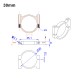 RJX 1pcs 12 16 18 20 22 25 30mm Alloy Tube Clamp Fixture Clip Pipe Bracket for UAV Drone Spare Parts