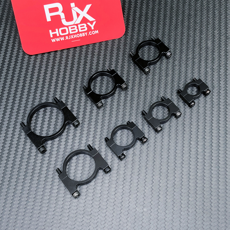 RJX 1pcs 12 16 18 20 22 25 30mm Alloy Tube Clamp Fixture Clip Pipe Bracket for UAV Drone Spare Parts