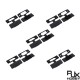 RJX 10pcs XT90E-M Male Head Dustproof Cover PVC Protective Sleeve Dust Cap Can Fix XT90 Dust Back Cover