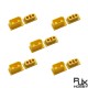 RJX 5Pairs XT90 Male Female Plug Dust Cap PVC Protective Cover Anti-Dirt Cap Protector Shell