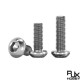 RJX 50pcs M2 4-20mm TA2 Button Head Titanium screws