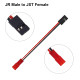 RJX 10pcs 10cm 20AWG JR Male Servo to JST Female Plug Receiver Connector Adapter Cable 