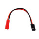 RJX 10pcs 10cm 20AWG JR Male Servo to JST Female Plug Receiver Connector Adapter Cable 