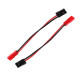 RJX 10pcs 10cm 20AWG JR Male Servo to JST Female Plug Receiver Connector Adapter Cable 