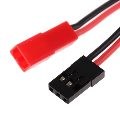 RJX 10pcs 10cm 20AWG JR Male Servo to JST Female Plug Receiver Connector Adapter Cable 