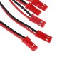 RJX 10pcs 10cm 20AWG JR Male Servo to JST Male Plug Receiver Connector Adapter Cable 