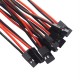 RJX 10pcs 10cm 20AWG JR Male Servo to JST Male Plug Receiver Connector Adapter Cable 