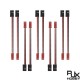 RJX 10pcs 10cm 20AWG JR Male Servo to JST Male Plug Receiver Connector Adapter Cable 