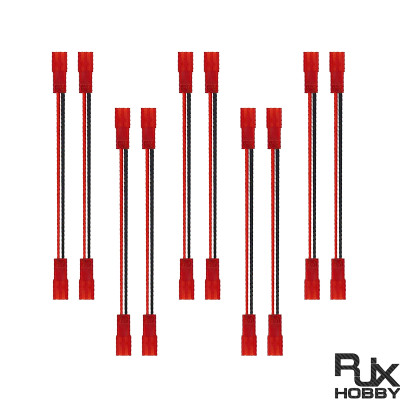RJX 10pcs 10cm 20AWG 2Pin JST Female to Female Connector Extension Cable Wire