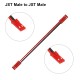 RJX 10pcs 10cm 20AWG 2Pin JST Male to Male Connector Extension Cable Wire