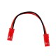 RJX 10pcs 10cm 20AWG 2Pin JST Male to Male Connector Extension Cable Wire