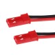 RJX 10pcs 10cm 20AWG 2Pin JST Male to Male Connector Extension Cable Wire