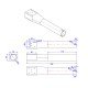 RJXHOBBY 1pcs 40x36X300mm Carbon fiber arm for Plant Protection UAV Multicopter