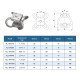 RJX 4pcs M5 M6 RC UAV Aerial Photography High Performance Steel Wire Rope Isolator Anti-vibration Shock Gimbal Dampener