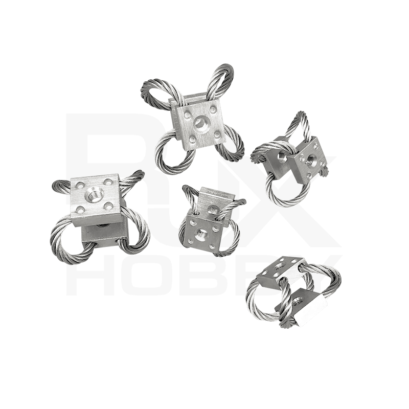 RJX 4pcs M5 M6 RC UAV Aerial Photography High Performance Steel Wire Rope Isolator Anti-vibration Shock Gimbal Dampener