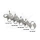 RJX 4pcs M5 M6 RC UAV Aerial Photography High Performance Steel Wire Rope Isolator Anti-vibration Shock Gimbal Dampener