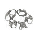 RJX 4pcs M5 M6 RC UAV Aerial Photography High Performance Steel Wire Rope Isolator Anti-vibration Shock Gimbal Dampener