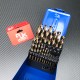 RJX 13 / 19 / 25Piece M35 High Speed Steel Metal Twist Jobber Drill Bit Set