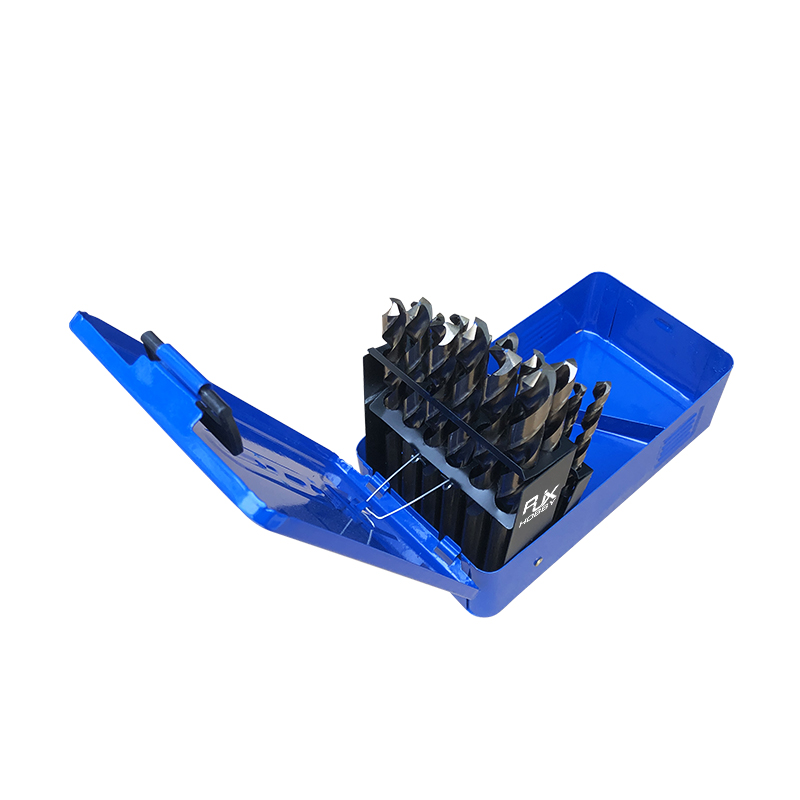 RJX 13 / 19 / 25Piece M35 High Speed Steel Metal Twist Jobber Drill Bit Set